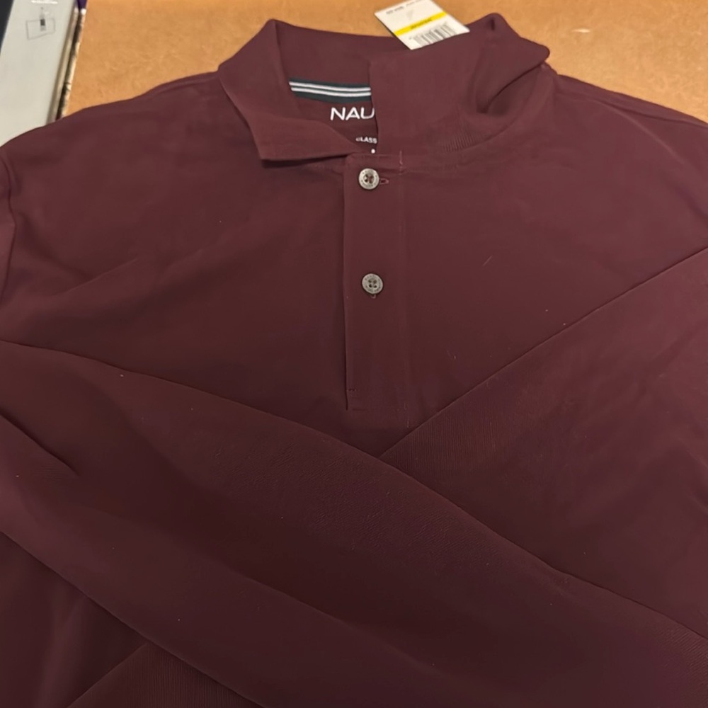 Men’s long sleeve Nautica burgundy